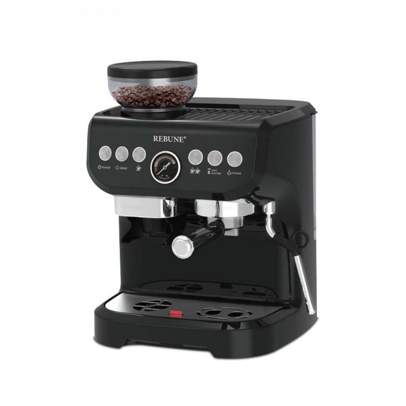 Rebune Espresso Machine with Grinder 1450W 15 Bar 2L Tank RE6036