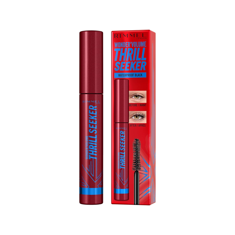 Rimmel London Wonder Volume Thrill Seeker Waterproof Mascara, Black, 8ml