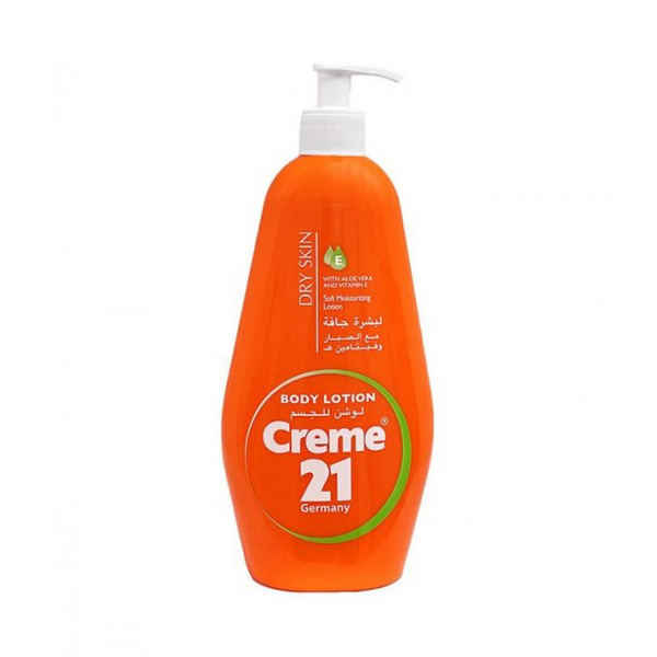 Cream 21 Body Lotion with Aloe Vera and Vitamin E for Dry Skin 600ml
