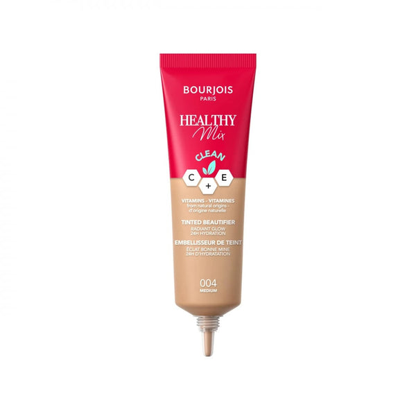 Bourjois Healthy Mix Tinted Foundation, Medium 004, Vitamin C, Vitamin E, 30ml