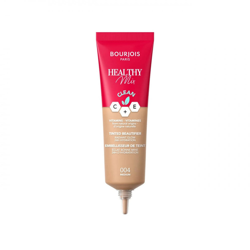 Bourjois Healthy Mix Tinted Foundation, Medium 004, Vitamin C, Vitamin E, 30ml