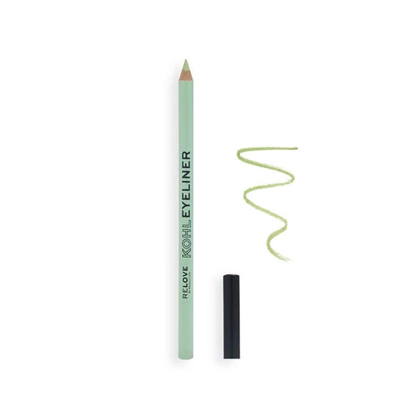 Green Eyeliner Pencil Matte Finish Creamy Pigmented Formula Relove 1.2g