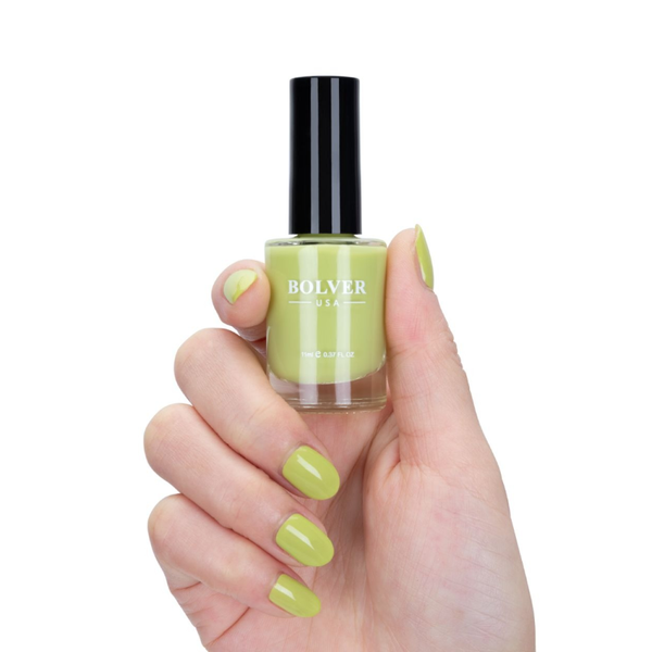 Bolver Nail Polish 720 Apple Green High-Gloss Quick-Dry 11ml