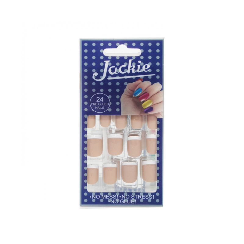 Press On Nails Without Glue Adhesive-Free Reusable Set Jackie 24 Pieces