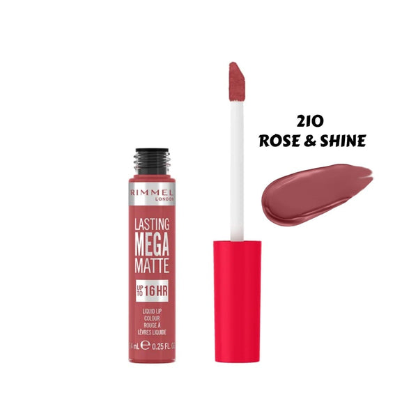 Rimmel London Lasting Mega Matte Liquid Lipstick 210 Rose & Shine 7.4ml