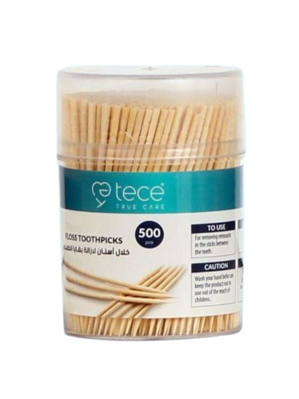 Teesy Natural Wood Toothpicks - 500 Count