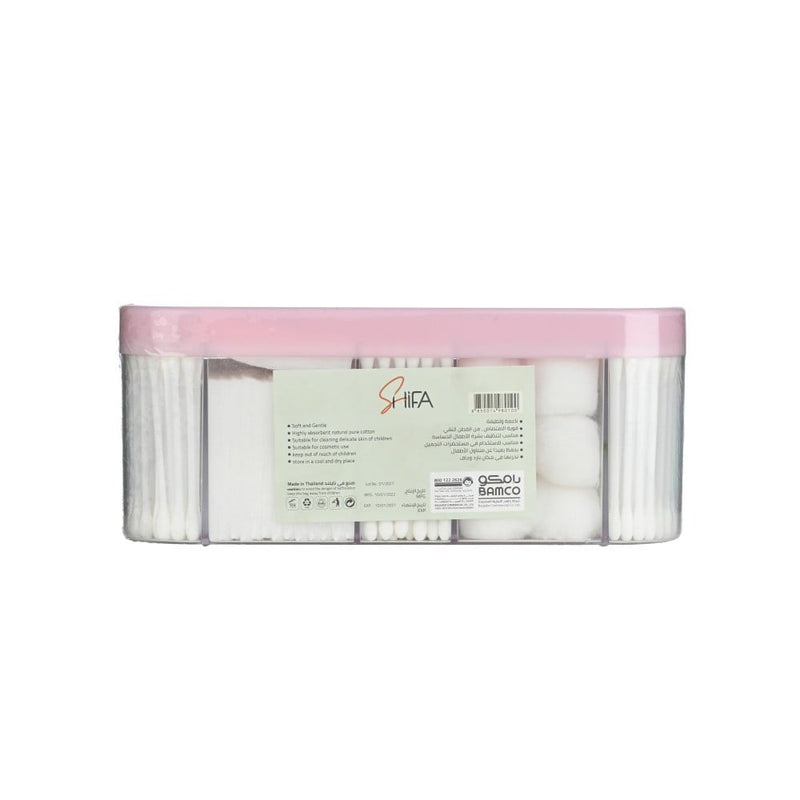 Shifa 5-in-1 Beauty Kit Pure Cotton Swabs and Pads 35g