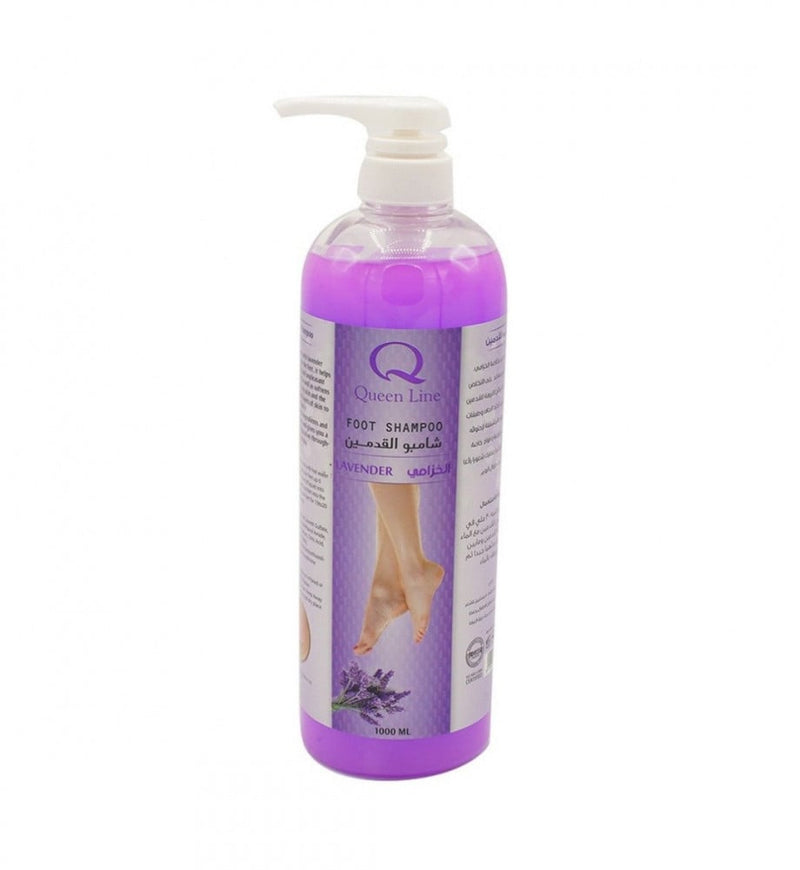 Queen Line Lavender Foot Shampoo, Moisturizing Cleanser, 1 Liter