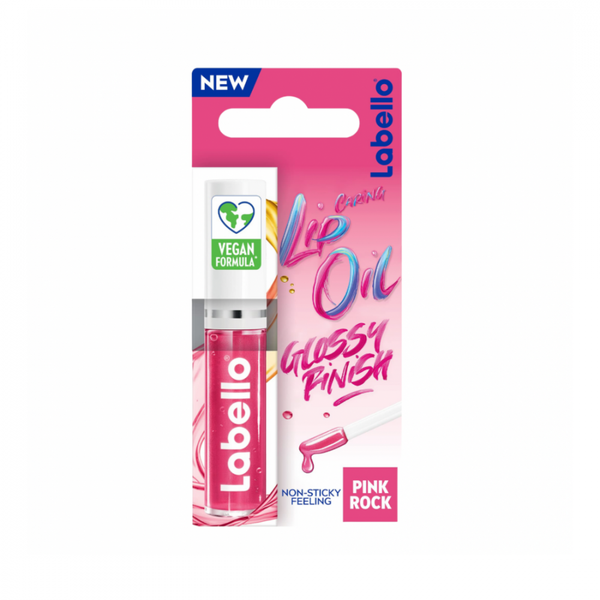 Labello Pink Rose Lip Gloss Oil with Collagen 5.5 ml