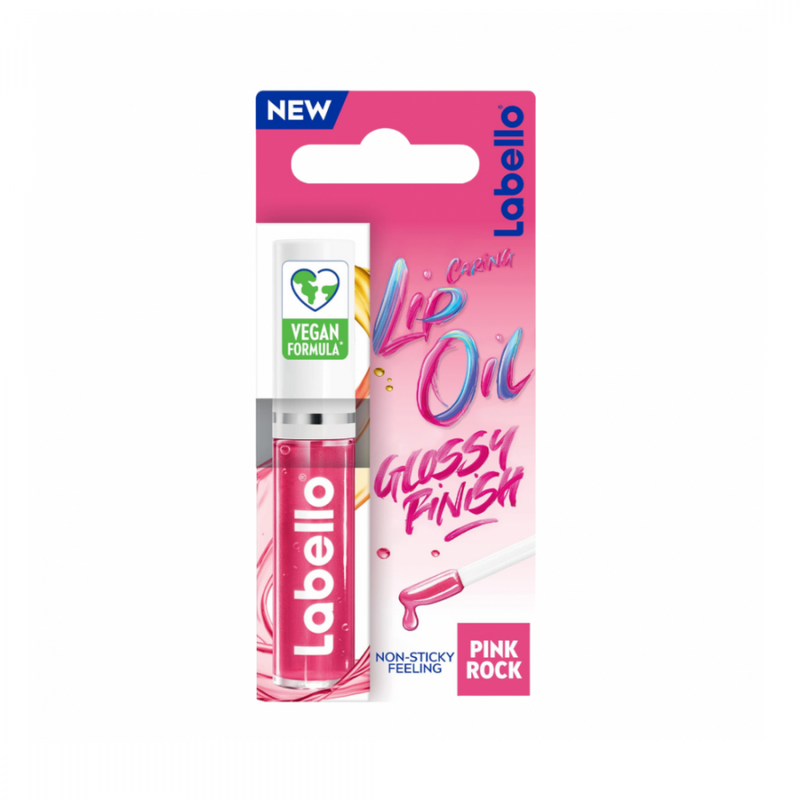 Labello Pink Rose Lip Gloss Oil with Collagen 5.5 ml