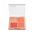 Katia 4-Color Blush Palette Set, Matte Finish, Cheek Contouring