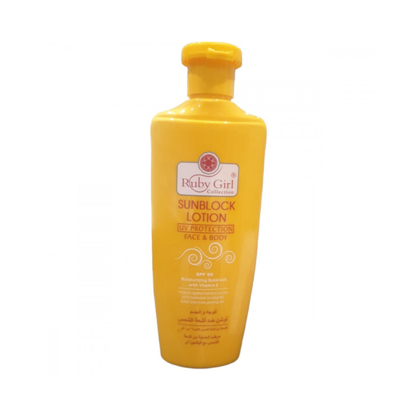 Body Lotion with Sunscreen SPF 60 Vitamin E Aloe Vera Ruby Girl 200ml