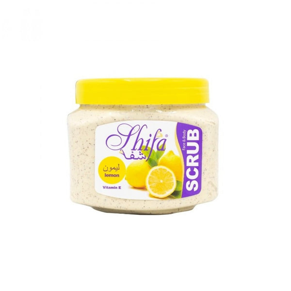 Shifa Lemon Face and Body Scrub Exfoliant Vitamin E 500ml