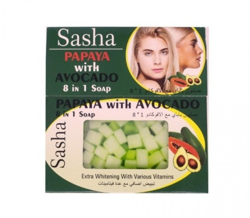 Papaya 8-in-1 Soap with Avocado for Skin Nourishment Sacha 100g