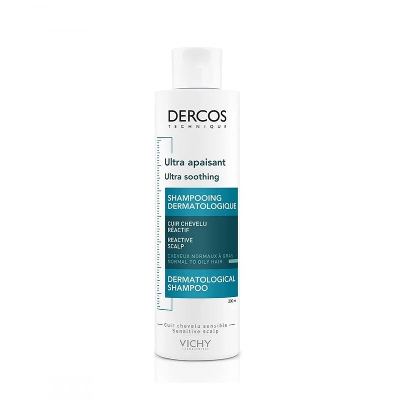Vichy Dercos Soothing Shampoo, Sulfate-Free, Dry Hair, 200ml