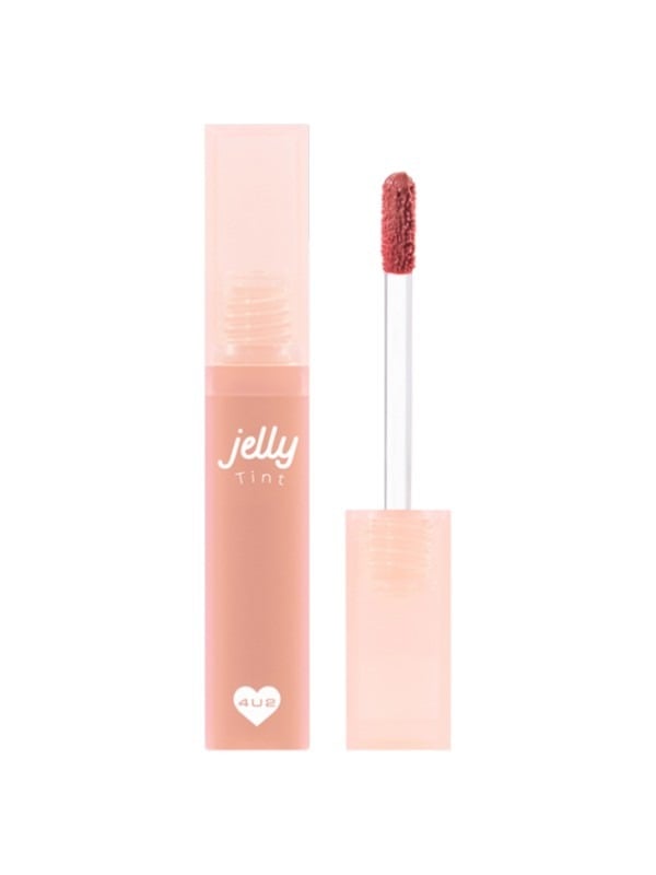 4U2 Jelly Tint Gummy Bear 01 Coral Orange Lip Tint 4g