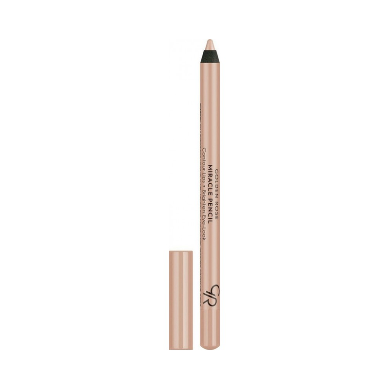Golden Rose Eyeliner and Lip Liner Pencil, Beige, Creamy Blendable Formula