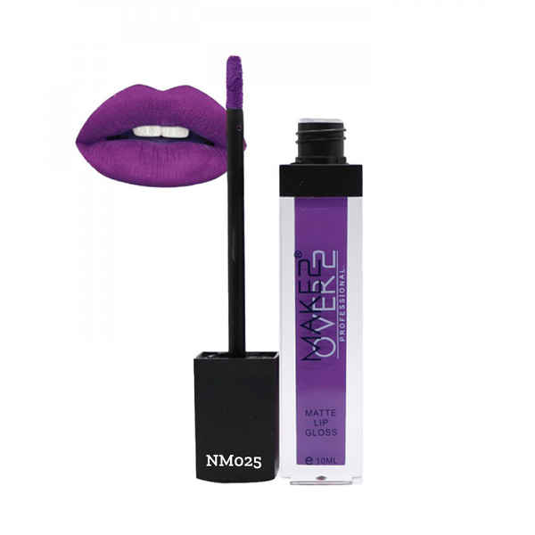 Make Over 22 Matte Lip Gloss NM025 Fluid Long-Wear, 8-Hour