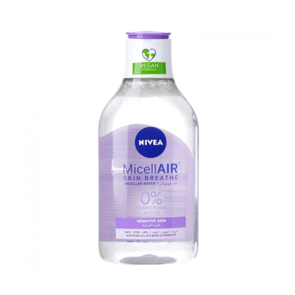 Nivea Micellar Water Makeup Remover, 3-in-1 Cleanser, 400ml