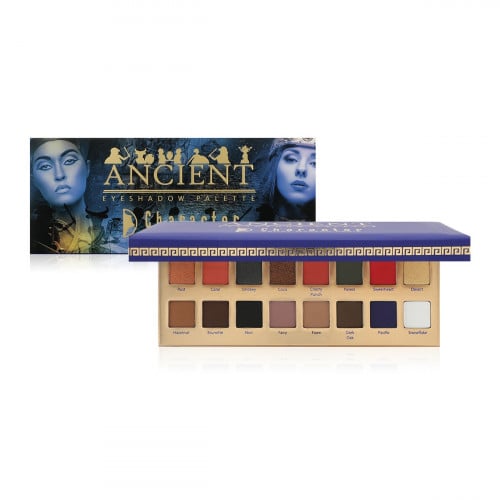 Character Ancient Eyeshadow Palette, 16 Colors, Shimmer and Matte Finishes, PAE001