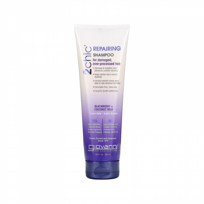 Giovanni Damage Repair Shampoo, Blackberries and Coconut Milk, 250ml