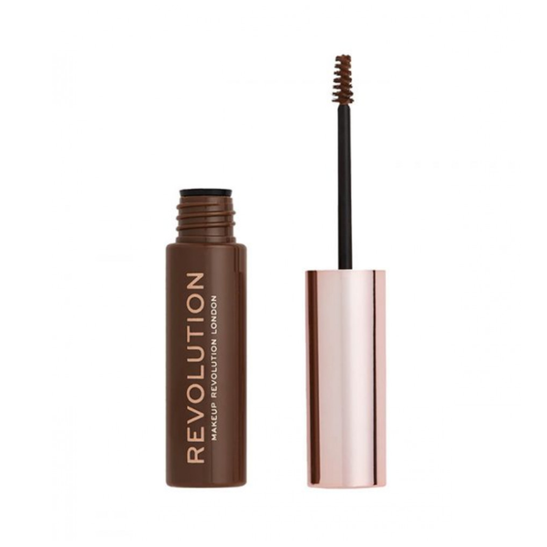 Revolution Eyebrow Gel - Medium Brown, Avocado Oil Infused, 6ml