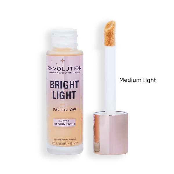 Revolution Bright Light Face Luster Foundation Medium Light 23ml