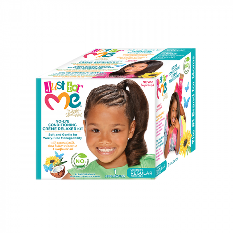 Just For Me No Lie Hair Straightening Conditioner Cream Set Regular Paraben-Free DEA-Free