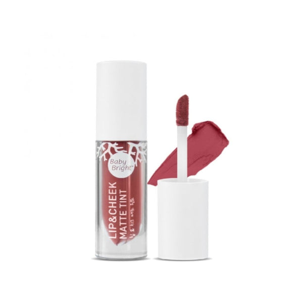 Lip and Cheek Tint Matte Finish Pink Apples Hydrating Baby Bright 2.4g