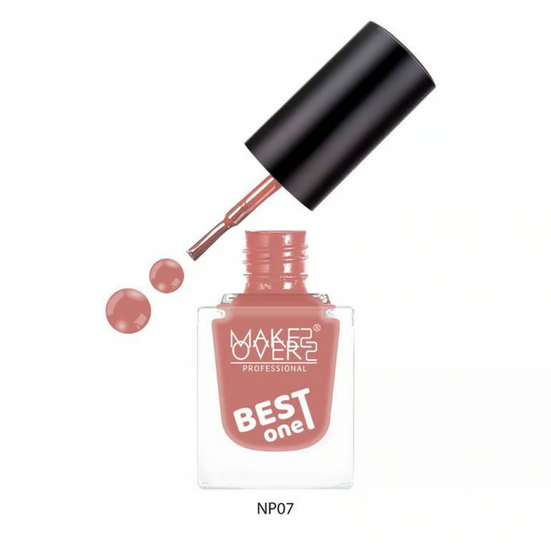 Make Over 22 NP007 Nail Polish Glossy Finish Wide Brush