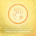 Moisturizing Body Wash Lemon Micellar Technology Gentle Cleansing Johnson's 400m