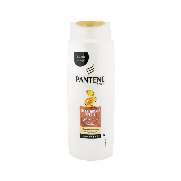 Pantene Pro-V Milky Damage Repair Shampoo, 600ml, For Damaged Dry Hair