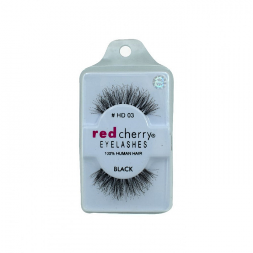 Red Cherry Eyelashes HD03 Natural Hair Graduated Density Black