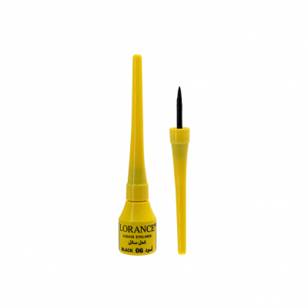 Lorance Waterproof Liquid Eyeliner, Matte Black, 06, Precise Tip