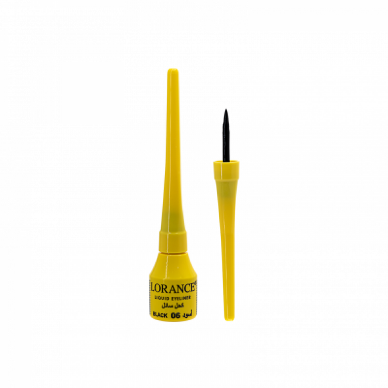 Lorance Waterproof Liquid Eyeliner, Matte Black, 06, Precise Tip
