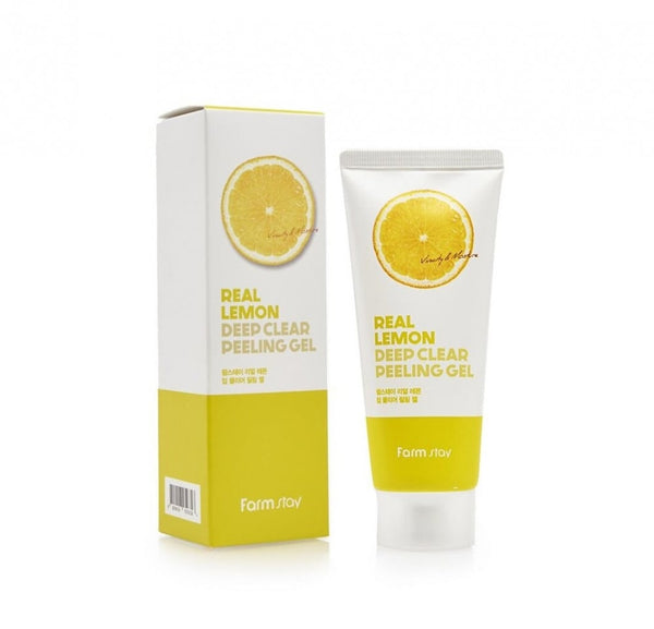 Farm Stay Lemon Deep Peeling Gel, Vitamin C, Cellulose Particles, 100ml