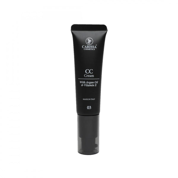 Carissa Cosmetics CC Cream Shade 03, Even Skin Tone, Vitamin E, Argan Oil