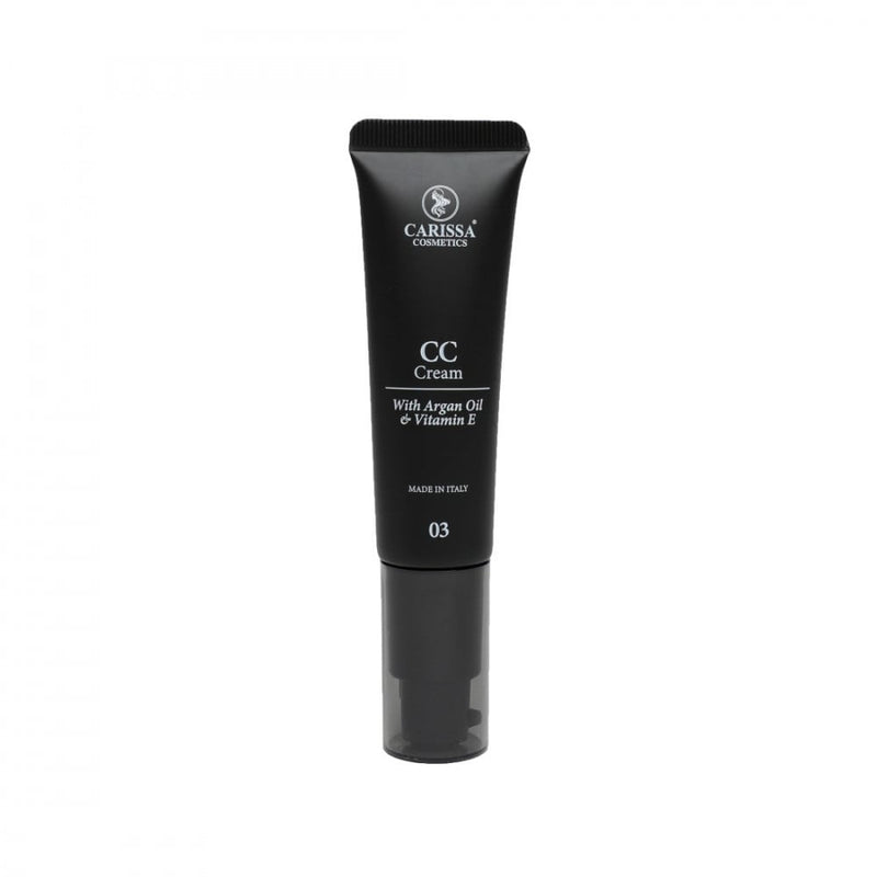 Carissa Cosmetics CC Cream Shade 03, Even Skin Tone, Vitamin E, Argan Oil