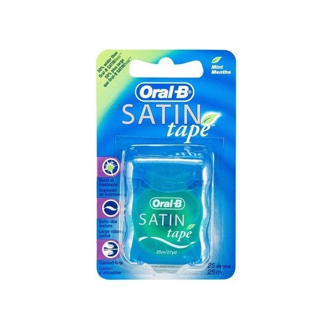 Dental Floss Mint Satin Ribbon Oral-B 25 Meters