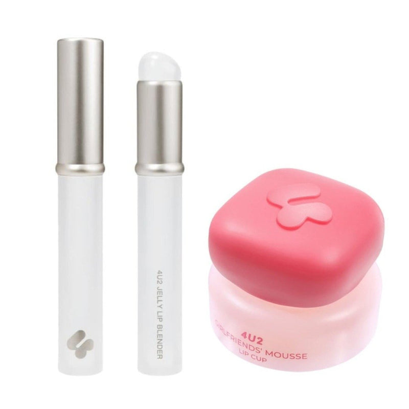 4U2 Soft Lips Set - Mousse Lip Cup + Applicator - 2 Pieces