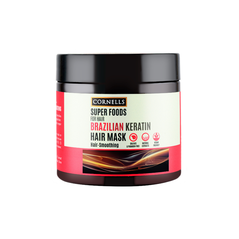 Cornells Brazilian Keratin Hair Mask, Breakage Repair, 475 ml