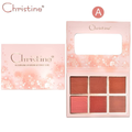 Christine 6 Color Blush Palette - CH-B2202