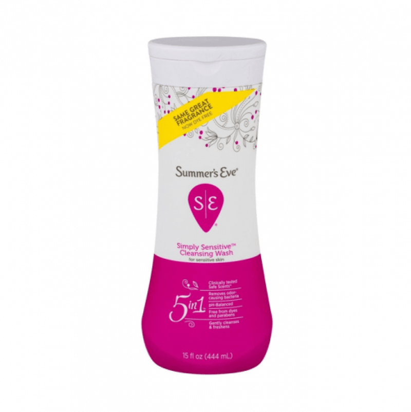 Summer's Eve Simply Sensitive Intimate Wash, pH-Balanced, 444ml