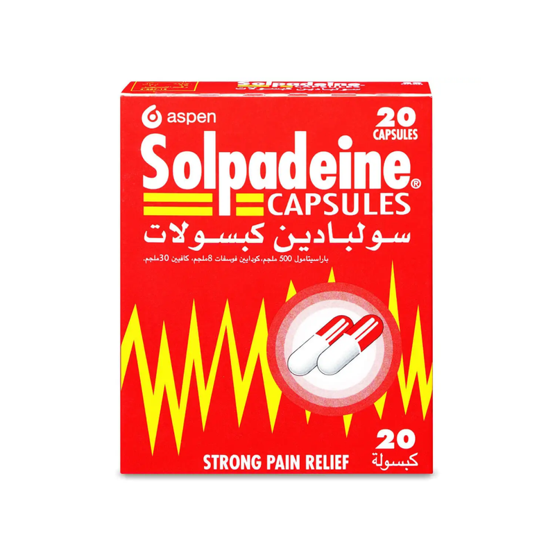 Pain Relief Capsules Fever Reducer Solpadeine 20 Capsules