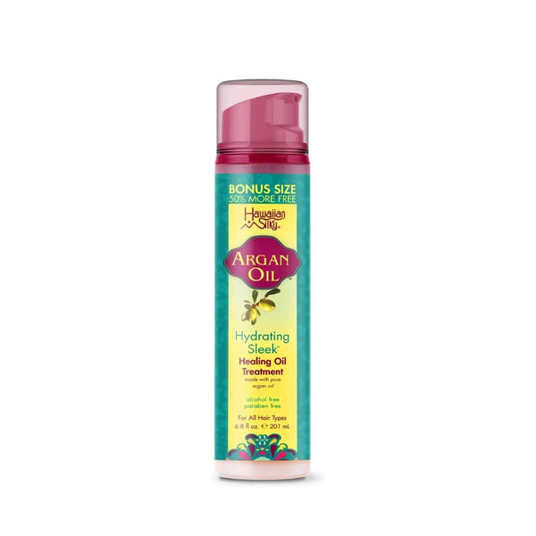 Hawaiian Silky Moroccan Argan Oil Hair Treatment, Frizz Reduction, 201ml