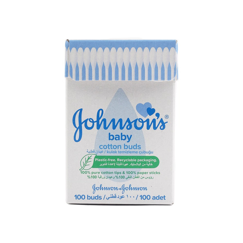 Johnson's Baby Cotton Swabs with 100% Pure Cotton Tips, 100 Count