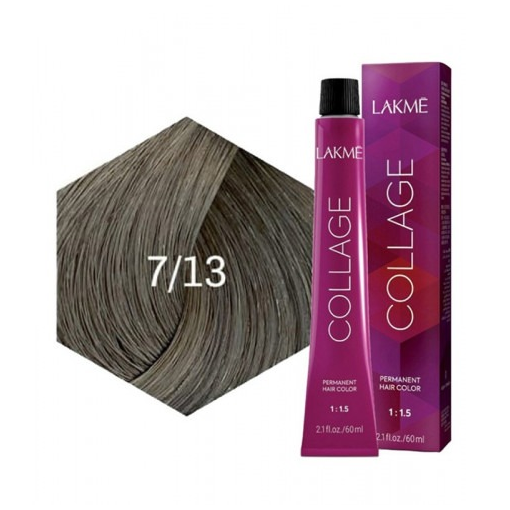 Lakme Permanent Hair Color 7.13 Medium Golden Ash Blonde 60ml