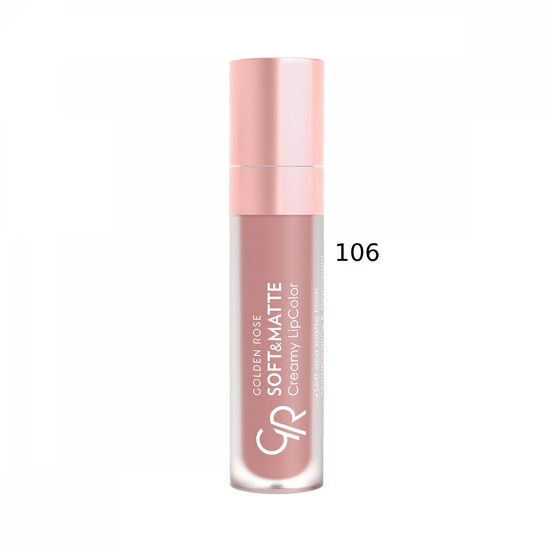 Golden Rose Soft Matte Lip Gloss, Radiant Color, Shade 106, 5.5ml