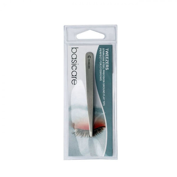 Basicare Slanted-Tip Stainless Steel Beauty Tweezers No. 1009