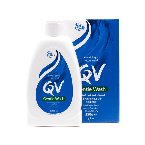 QV Gentle Body Wash, Fragrance-Free Moisturizing Cleanser, 250g